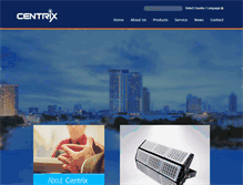 Tablet Screenshot of centrix-led.com
